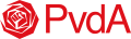 PvdA logo - Liggend - Rood - RGB