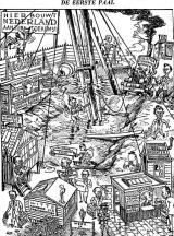 Spotprent kabinet Drees III De eerste paal