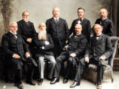 Kabinet-Roell - achterste rij v.l.n.r.: S. van Houten, J.P. Sprenger van Eyk, Ph.W. van der Sleyden en H.M. van der Wijck voorste rij, v.l.n.r.: C.D.H. Schneider, J.H. Bergsma, J. RÃƒÆ’Ã‚Â¶ell en W. van der Kaay